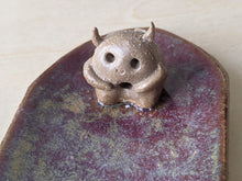 Load image into Gallery viewer, Kiln Friend Stick Incense Holder - Light Yellow and Purple