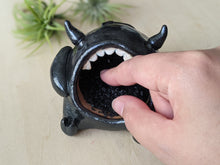 Load image into Gallery viewer, Open Mouth Kiln Friend Salt Pig