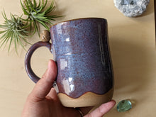 Load image into Gallery viewer, Periwinkle and Purple Owl Mug
