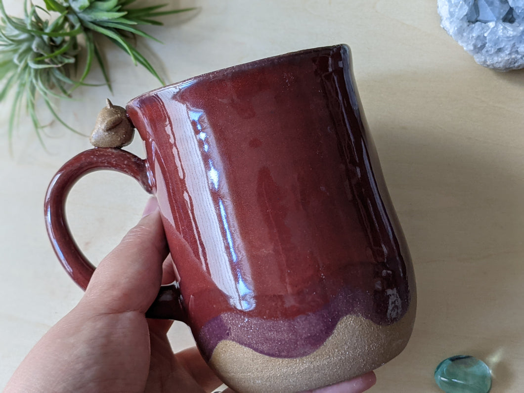 Crimson and Mulberry Kiln Fiend Mug