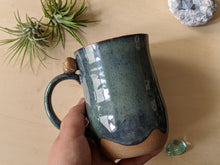 Load image into Gallery viewer, Sage Green and Blue Owl Mug
