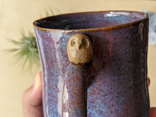 Load image into Gallery viewer, Periwinkle and Purple Owl Mug
