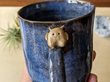Load image into Gallery viewer, Midnight Blue and Black Layered Kiln Fiend Mug
